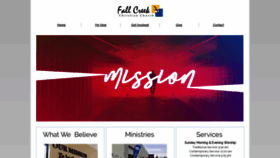 What Fallcreekchristian.org website looked like in 2020 (4 years ago)