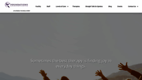 What Foundationsrecoverycenter.com website looked like in 2020 (4 years ago)