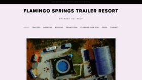 What Flamingospringstrailerresort.com website looked like in 2020 (4 years ago)