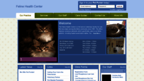 What Felinehealthcenternj.com website looked like in 2020 (4 years ago)