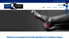 What Footandanklespecialistsplc.com website looked like in 2020 (4 years ago)