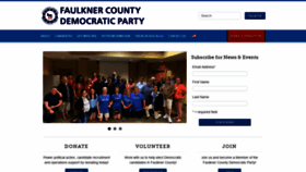 What Faulknerdemocrats.com website looked like in 2020 (4 years ago)