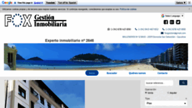 What Foxgestioninmobiliaria.com website looked like in 2020 (4 years ago)