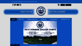 What Firsttouchsocceracademy.org website looked like in 2020 (4 years ago)