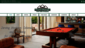 What Frontrangepooltables.com website looked like in 2020 (4 years ago)