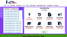 What Freeonlinetest9.com website looked like in 2020 (4 years ago)