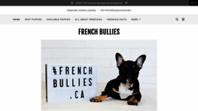 What Frenchbullies.ca website looked like in 2020 (4 years ago)