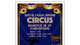 What Fargoshrinecircus.com website looked like in 2020 (4 years ago)