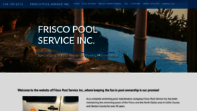 What Friscopools.com website looked like in 2020 (4 years ago)
