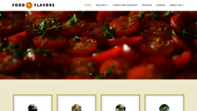 What Foodnflavors.com website looked like in 2020 (4 years ago)