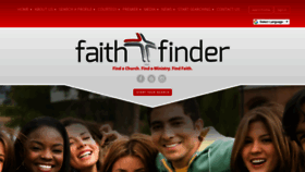 What Faithfinder.com website looked like in 2020 (4 years ago)