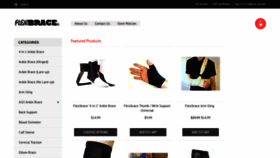 What Flexibrace.com website looked like in 2020 (4 years ago)