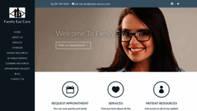 What Family-eyecare.com website looked like in 2020 (4 years ago)