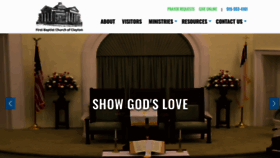 What Fbcclaytonnc.org website looked like in 2020 (4 years ago)