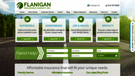 What Flaniganinsuranceagency.com website looked like in 2020 (4 years ago)