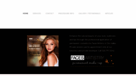 What Facesartistry.com website looked like in 2020 (4 years ago)
