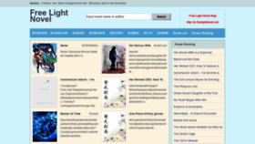 What Freelightnovel.net website looked like in 2020 (4 years ago)
