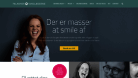 What Falkonertandlaegerne.dk website looked like in 2020 (5 years ago)