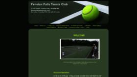 What Fenelonfallstennisclub.com website looked like in 2020 (4 years ago)