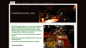 What Food4memories.com website looked like in 2020 (4 years ago)