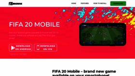 What Fifa20mobile.com website looked like in 2020 (4 years ago)