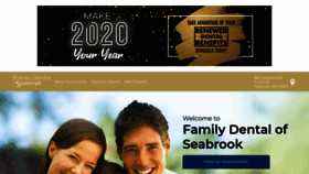 What Familydentalofseabrook.com website looked like in 2020 (4 years ago)
