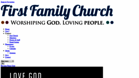 What Firstfamilychurch.org website looked like in 2020 (4 years ago)