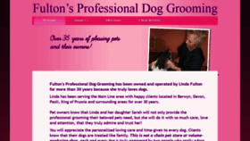 What Fultonsdoggrooming.com website looked like in 2020 (4 years ago)