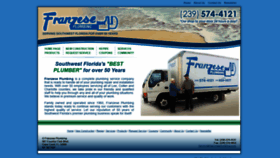 What Franzeseplumbing.com website looked like in 2020 (4 years ago)