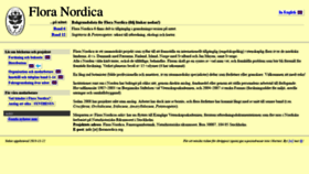What Floranordica.org website looked like in 2020 (4 years ago)