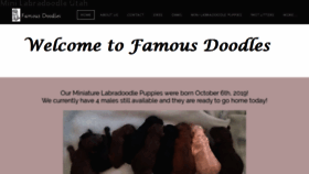 What Famousdoodles.com website looked like in 2020 (4 years ago)