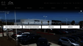 What Fontanamazda.com website looked like in 2020 (4 years ago)