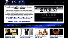 What Finleyinvestigations.com website looked like in 2020 (4 years ago)