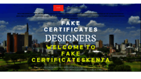 What Fakecertificateskenya.com website looked like in 2020 (4 years ago)