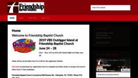 What Friendshipmesquite.org website looked like in 2020 (4 years ago)
