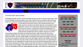 What Fairportkicks.com website looked like in 2020 (4 years ago)