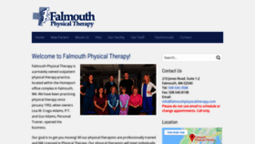 What Falmouthphysicaltherapy.com website looked like in 2020 (4 years ago)