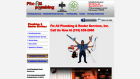 What Fixallplumbing.com website looked like in 2020 (4 years ago)