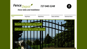 What Fencedepothome.com website looked like in 2020 (4 years ago)