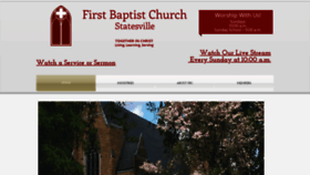 What Fbcstatesville.org website looked like in 2020 (4 years ago)