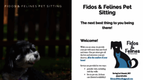 What Fidosandfelines.net website looked like in 2020 (4 years ago)