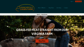What Franchescasdawnfarm.grazecart.com website looked like in 2020 (4 years ago)