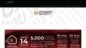 What Fovissste.gob.mx website looked like in 2020 (4 years ago)