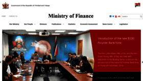 What Finance.gov.tt website looked like in 2020 (4 years ago)