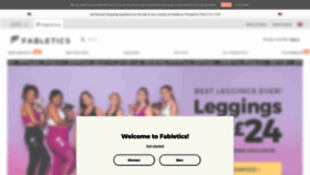 What Fabletics.co.uk website looked like in 2020 (4 years ago)