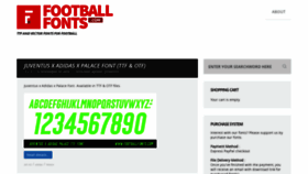What Footballfonts.com website looked like in 2020 (4 years ago)