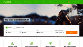 What Flixbus.es website looked like in 2020 (4 years ago)