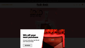 What Fabbag.com website looked like in 2020 (4 years ago)