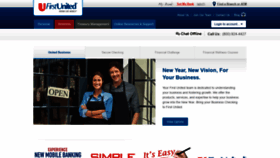 What Firstunitedbank.com website looked like in 2020 (4 years ago)