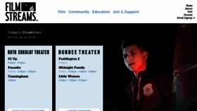 What Filmstreams.org website looked like in 2020 (5 years ago)